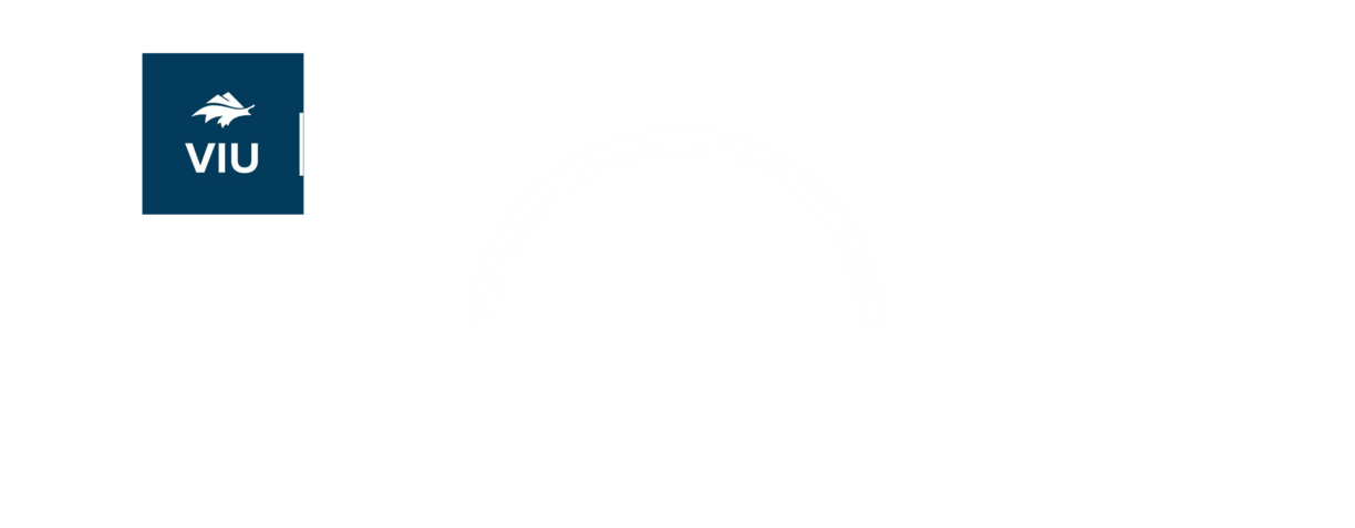 VIU Education Abroad banner composed of a book opening on the horizon, a circle extending from the pages and a bird in flight along the edge of the circle. Broaden your horizons.